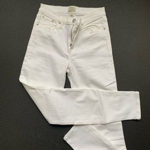 J. Crew high rise white jeans